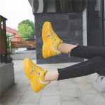 New Classic Style Women Chunky Sneakers Lace Up Female Sport Shoes Woman Outdoor Jogging Sneakers Comfortable Fast Free Shipping