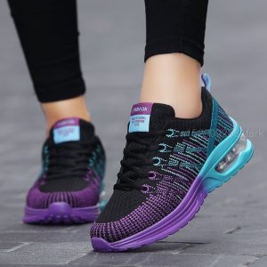 Stability Sport Shoes For Women Breathable Tennis Shoes Breathable Outdoor Table Tennis Sneakers Ultra-Light Shoes Plus Size