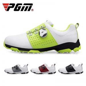 New Arrival 2020 PGM Golf Shoes Men's Waterproof Sports Shoes Spikes Anti-skid Sport Sneaker Male Knobs Buckle Golf Shoes