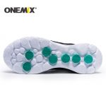 Onemix men running shoes warm autumn winter leather shoes reflective male athletic shoes outdoor sport sneakers in white shoes