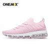 ONEMIX 2020 Sneakers Women Tennis Shoes Summer Breathable Mesh Knitted Trainer Fashion Female Fitness Sport Shoes Big Size 43