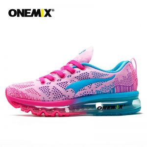 ONEMIX New Women Tennis Shoes Top Quality Sport Shoes Air Cushion Mesh Soft Pink Comfortable Sneakers Shoes Zapatos Mujer