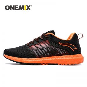 ONEMIX Men Running Shoes Breathable Gauze Mesh Shoes Light Cool Sneakers For Outdoor Lace-up Shoes Walking Jogging Sneakers