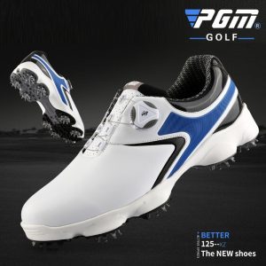 PGM Golf Shoes Men Waterproof Breathable Antiskid Sneakers Male Rotating Shoelaces Sports Spiked Trainers Shoes High Quality