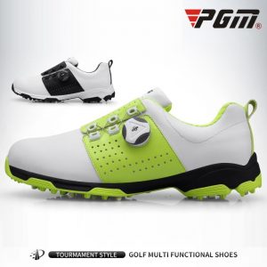 New Arrival 2020 PGM Golf Shoes Men's Waterproof Sports Shoes Spikes Anti-skid Sport Sneaker Male Knobs Buckle Golf Shoes